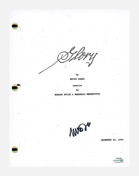 Matthew Broderick Signed Autographed GLORY Movie Script ACOA COA