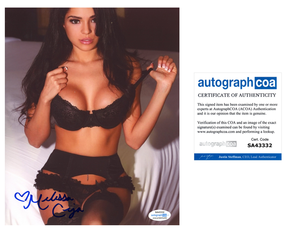 Melissa Ceja Signed Autographed 8x10 Photo Sexy Model ACOA COA