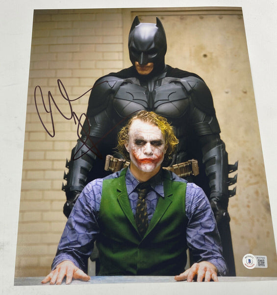 Christian Bale Signed Autographed 11x14 Photo The Dark Knight Batman Beckett COA