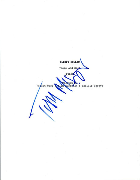 Tom Mison Signed Autographed SLEEPY HOLLOW Pilot Episode Script COA VD