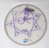 Danny Carey Tool Signed Stage Used 10" Drumhead Heptagram Autograph Beckett COA