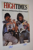 Cheech Marin Tommy Chong Signed Autograph 12x18 Poster Photo HIGH TIMES BAS COA