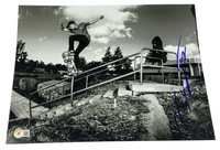 Nyjah Huston Signed Autographed 11x14 Photo Olympics Skateboarder Beckett COA