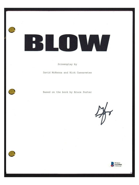 George Jung Signed Autographed Blow Movie Script Drug Smuggler Beckett BAS COA