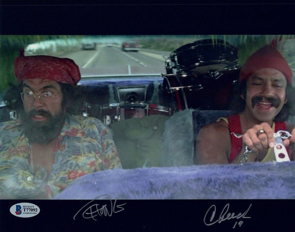 Cheech Marin Tommy Chong Signed Autograph 8x10 Photo Up In Smoke BAS Beckett COA