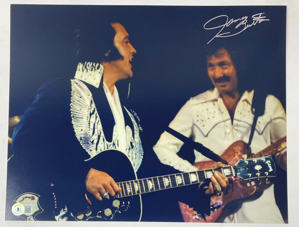 James Burton Signed Autographed 11x14 Photo Elvis Guitarist Beckett COA