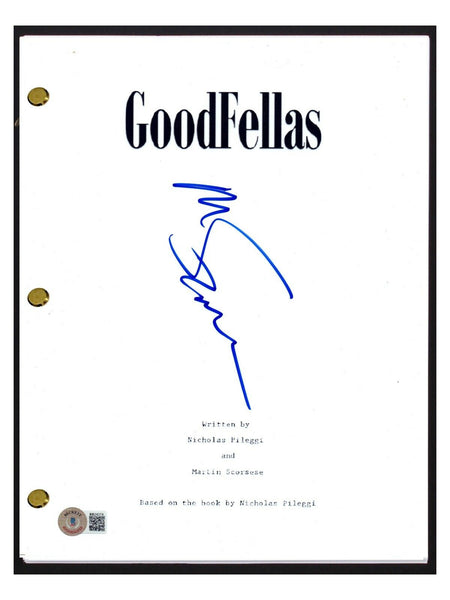 Martin Scorsese Signed Autograph Goodfellas Movie Script Screenplay Be ...