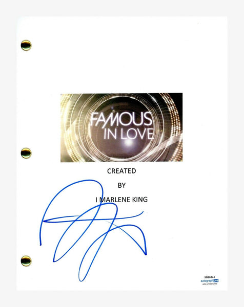 Bella Thorne Signed Autographed Famous In Love Pilot Episode Script ACOA COA