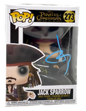 Johnny Depp Signed Jack Sparrow Funko Pop Pirates of the Caribbean ACOA COA