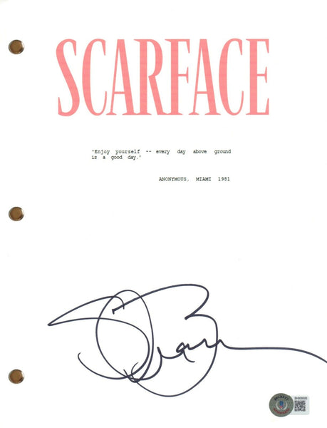 Steven Bauer Signed Autograph Scarface Movie Script Screenplay Beckett COA