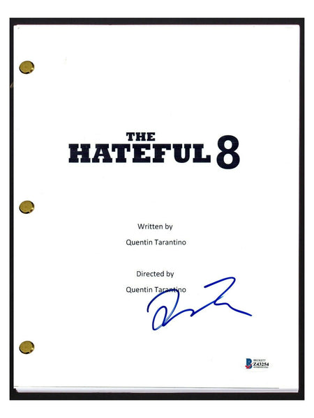 Quentin Tarantino Signed Autograph The Hateful Eight 8 Movie Script Beckett COA