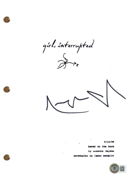 Angelina Jolie Signed Autograph Girl, Interrupted Full Movie Script Beckett COA
