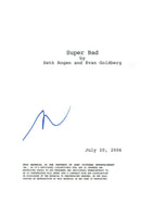 Jonah Hill Signed Autographed SUPER BAD Full Movie Script  COA