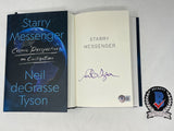 Neil deGrasse Tyson Signed Starry Messenger 1/1 HC Book Cosmos Beckett COA