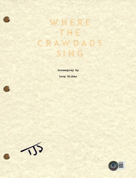 Taylor John Smith Signed Autograph Where The Crawdads Sing Movie Script BAS COA