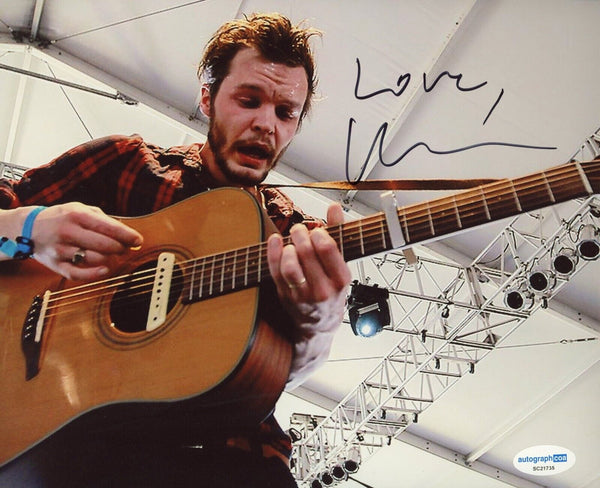 The Tallest Man on Earth Signed Autograph 8x10 Photo Kristian Matsson ACOA COA