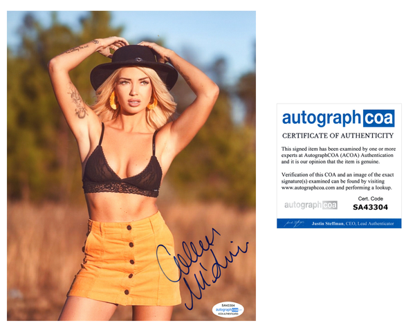 Colleen McGinniss Signed Autographed 8x10 Photo Sexy Model ACOA COA