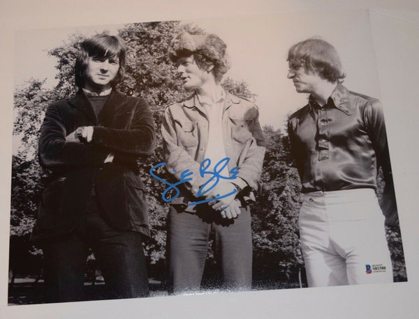 Ginger Baker Signed Autograph 11x14 Photo Cream Blind Faith Drummer Beckett COA