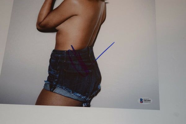 Olivia Munn Signed Autographed 11x14 Photo Sexy Actress X-MEN Beckett BAS COA