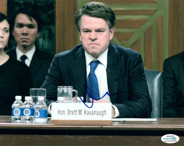 Matt Damon Signed Autograph 8x10 Photo Brett Kavanaugh SNL COA ACOA