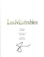 Eddie Redmayne Signed Autographed LES MISERABLES Movie Script COA AB