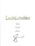 Eddie Redmayne Signed Autographed LES MISERABLES Movie Script COA AB