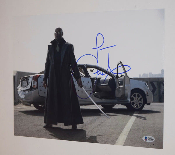 Laurence Fishburne Signed Autographed 11x14 Photo THE MATRIX Beckett COA