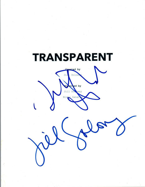 Jill Soloway & Jeffrey Tambor Signed Autographed TRANSPARENT Pilot Script COA