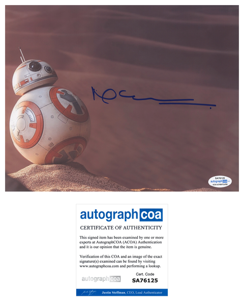 Neal Scanlan Signed Autographed 8x10 Photo Star Wars The Force Awakens ACOA COA