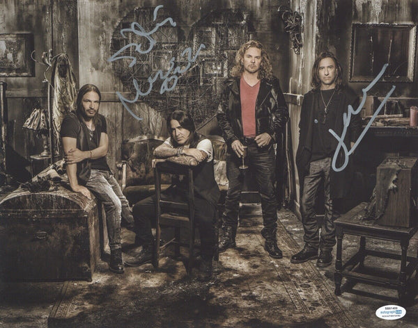 Sergio Vallin & Juan Calleros Signed Autographed 11x14 Photo Mana Band ACOA COA
