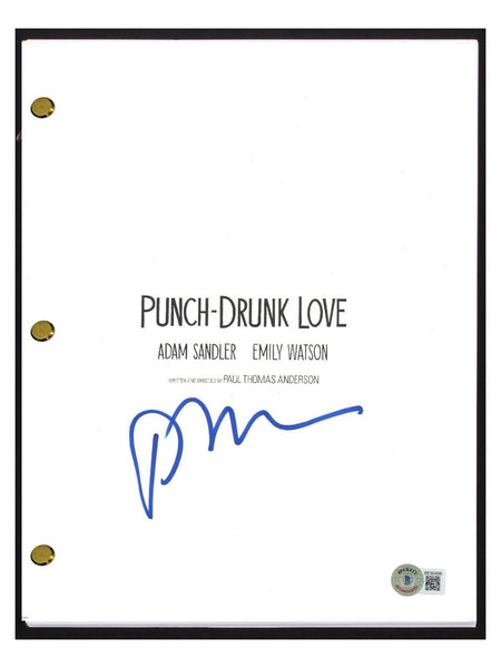 Paul Thomas Anderson Signed Autograph Punch Drunk Love Movie Script Beckett COA