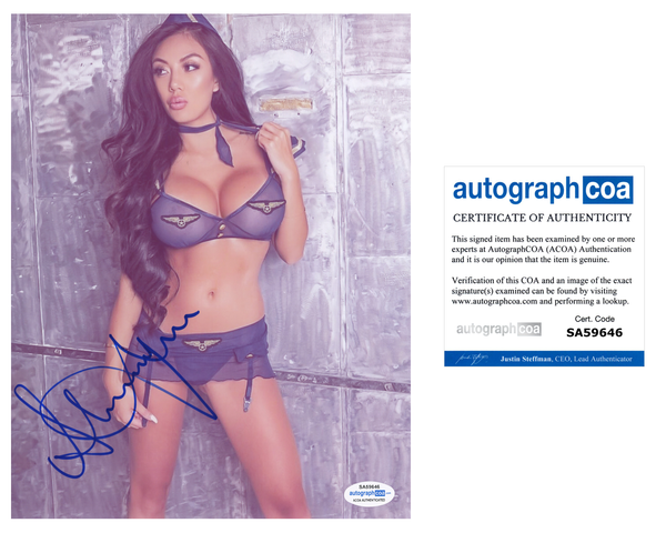 Stacey Shalene Signed Autographed 8x10 Photo Sexy Model ACOA COA