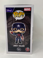 Wyatt Russell Signed Funko Pop The Falcon and The Winter Soldier John Walker BAS