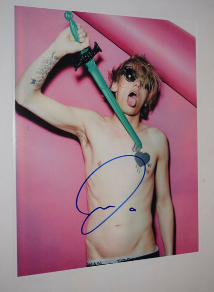 Jamie Campbell Bower Signed Autograph 11X14 Photo Hot Sexy Shirtless Actor COA