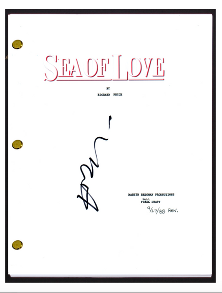 Harold Becker Signed Autographed SEA OF LOVE Movie Script Screenplay COA