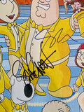 Seth Macfarlane & Seth Green Signed Family Guy 11x17 Poster Photo Beckett COA