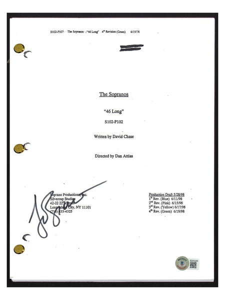 Lorraine Bracco Signed The Sopranos "46 Long" Ep102 Script Dr. Melfi Beckett COA
