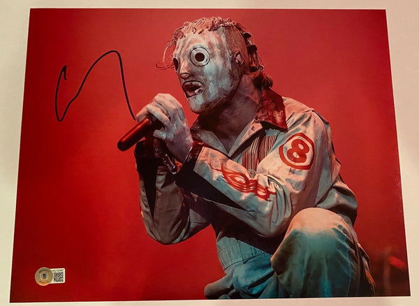 Corey Taylor Signed Autograph 11x14 Photo Slipknot AHIG Proof Beckett COA