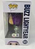Tim Allen Signed Toy Story 4 Buzz Lightyear Funko Pop #523 Autograph Beckett COA