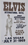 James Burton Signed 11x17 Photo Poster Elvis Presley Las Vegas Beckett BAS COA