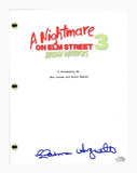 Patricia Arquette Signed A Nightmare on Elm Street 3 Dream Warriors Script ACOA