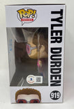 Brad Pitt Signed Autograph Fight Club Tyler Durden Funko Pop 919 Beckett COA