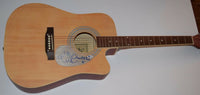 Lindsey Buckingham Christine McVie Signed Acoustic Guitar Fleetwood Mac BAS COA