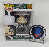 Alice Cooper Signed Autographed Funko Pop Rocks #68 Figure Beckett COA