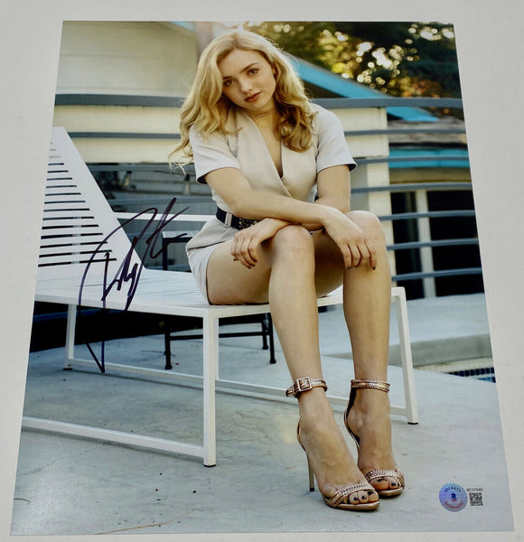 Peyton List Signed Autographed 11x14 Photo Tory Cobra Kai Actress Beckett COA