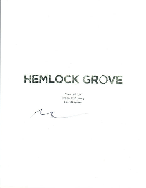 Brian McGreevey Signed Autographed HEMLOCK GROVE Pilot Episode Script COA VD