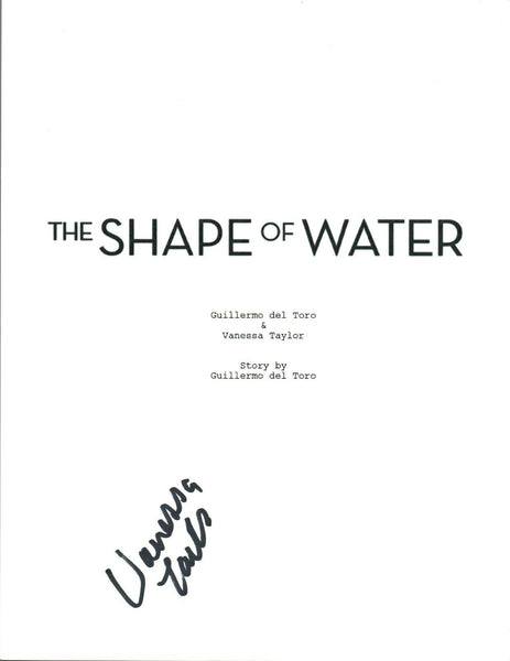 Vanessa Taylor Signed Autographed THE SHAPE OF WATER Movie Script COA