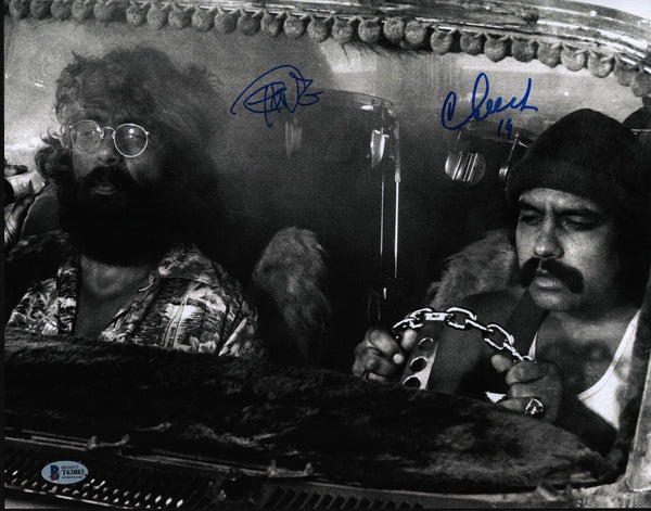 Cheech Marin & Tommy Chong Signed Autograph 11x14 Photo Up In Smoke Beckett COA