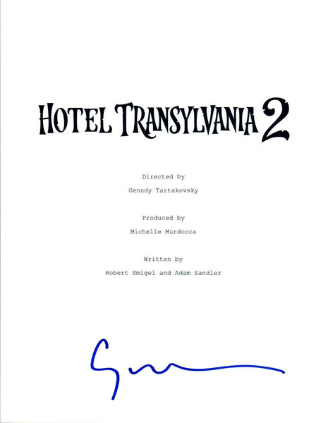 Genndy Tartakovsky Signed Autographed HOTEL TRANSYLVANIA 2 Movie Script COA