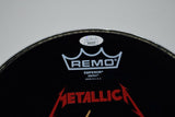 Lars Ulrich Signed Autographed 10" Drumhead Metallica Drummer JSA COA